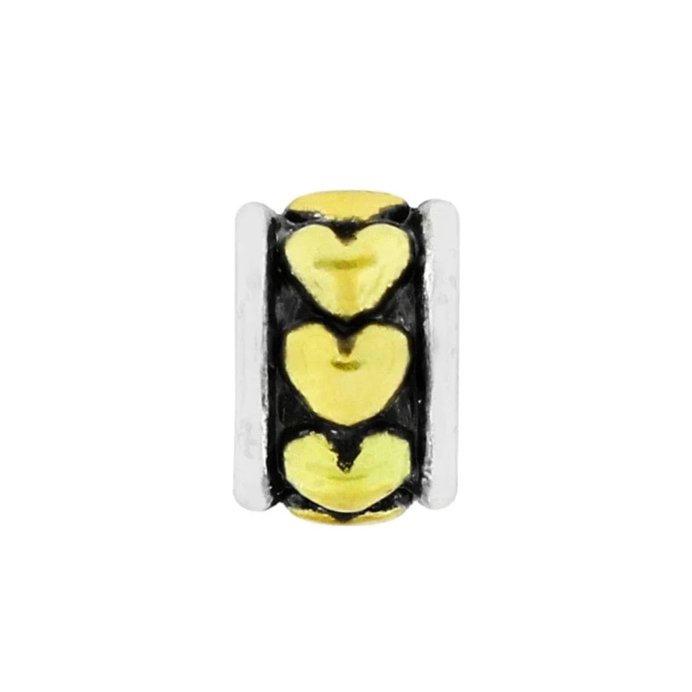 Brighton gold hearts spacer charm for charm bracelet